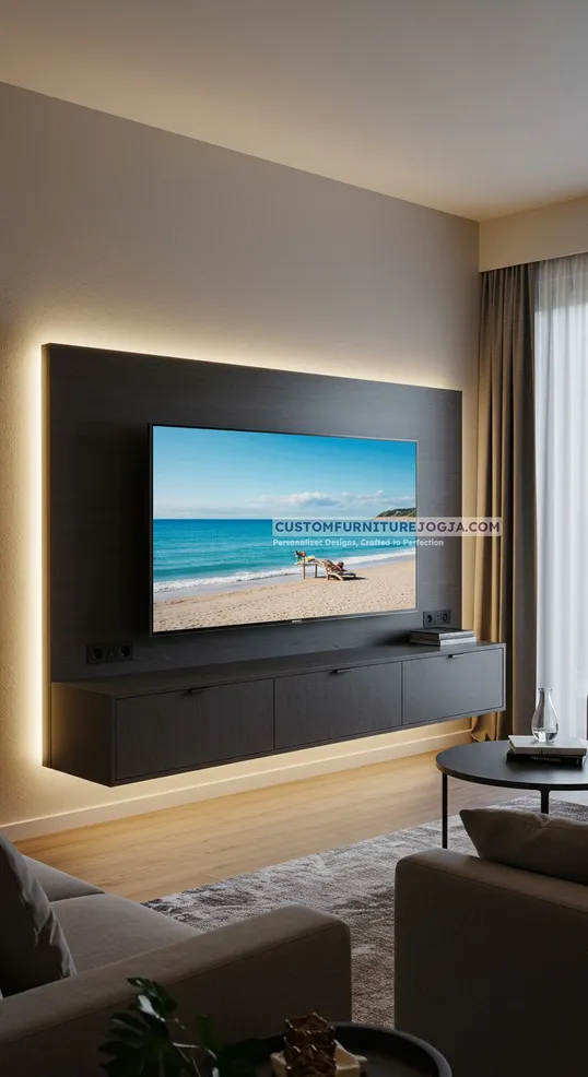 Jasa Pembuatan Cabinet tv kecil Jogja